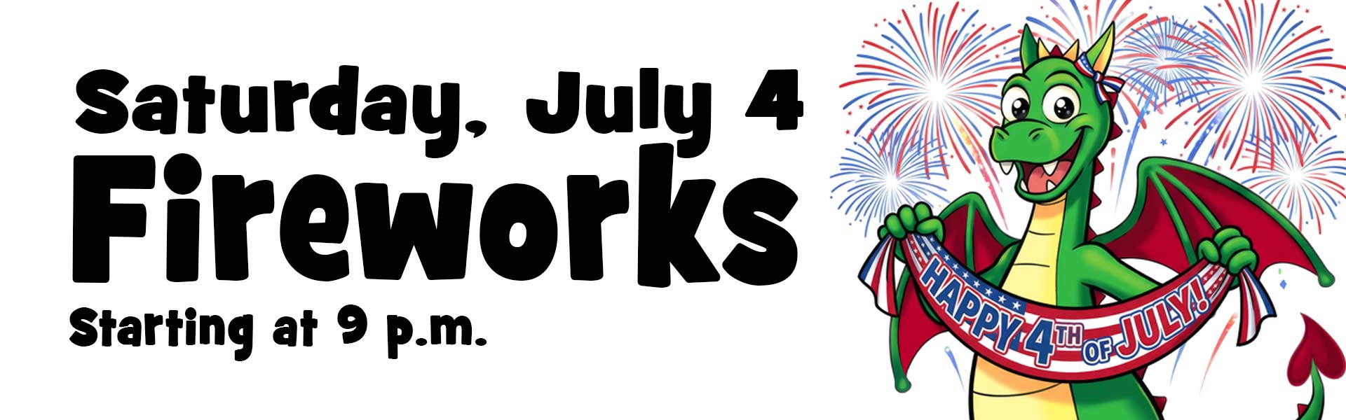 image of Coaster holding 4th of July banner
