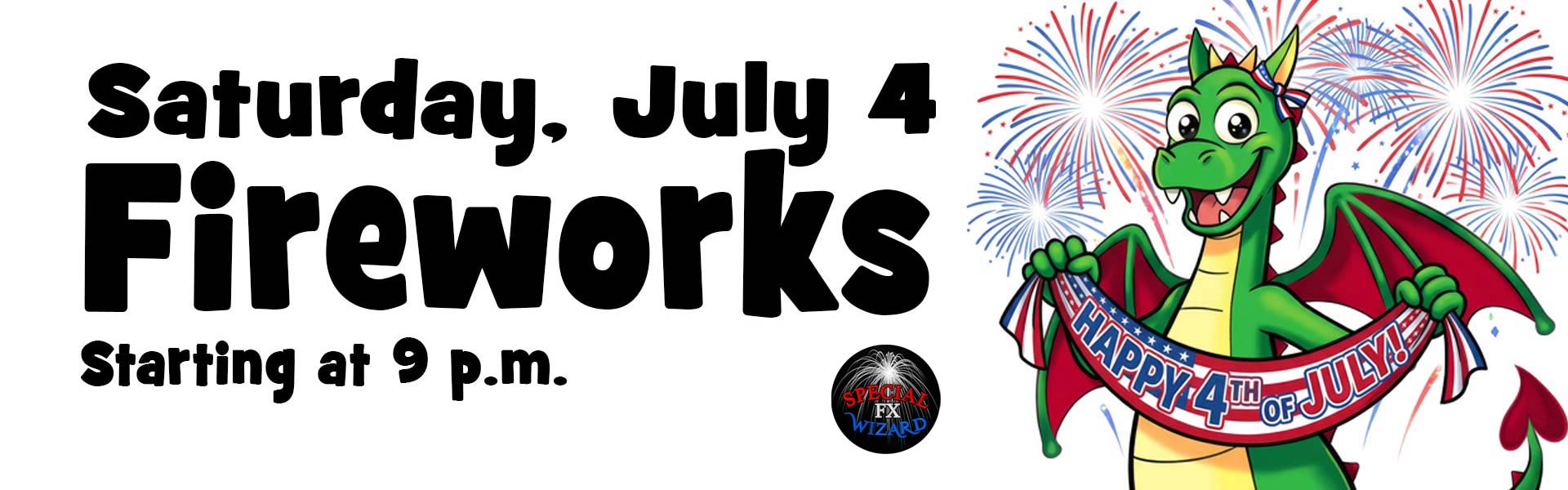 image of Coaster holding 4th of July banner